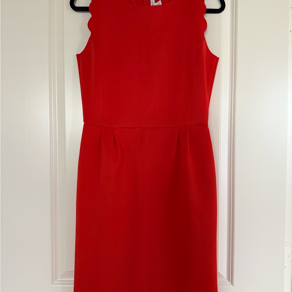 Carolina Belle Vibrant Red Midi Dress